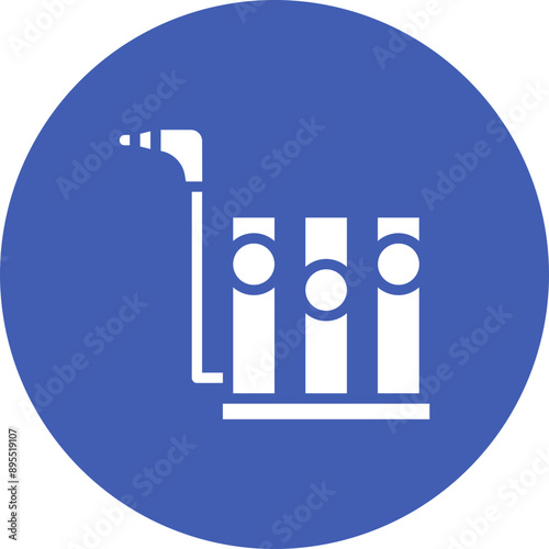 Spirometry icon vector image. Can be used for Medical Tests.