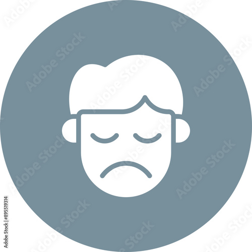 Guilty icon vector image. Can be used for Human Emotions.