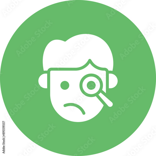 Inquisitive icon vector image. Can be used for Human Emotions.
