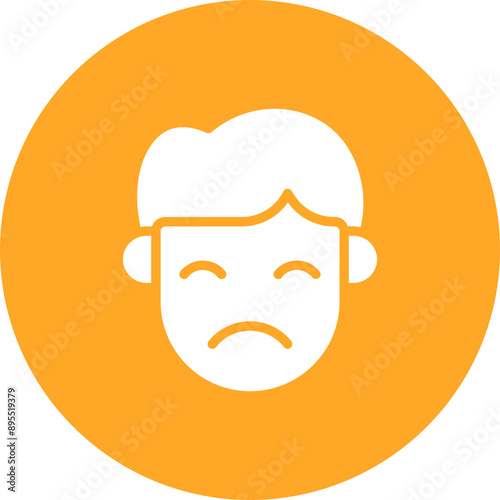 Reflective icon vector image. Can be used for Human Emotions.