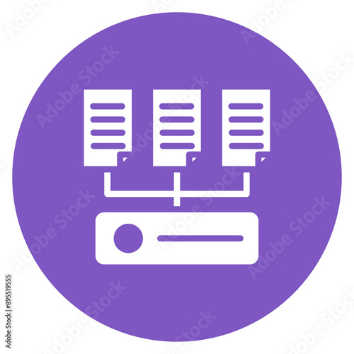 Data Collection icon vector image. Can be used for Data Science.