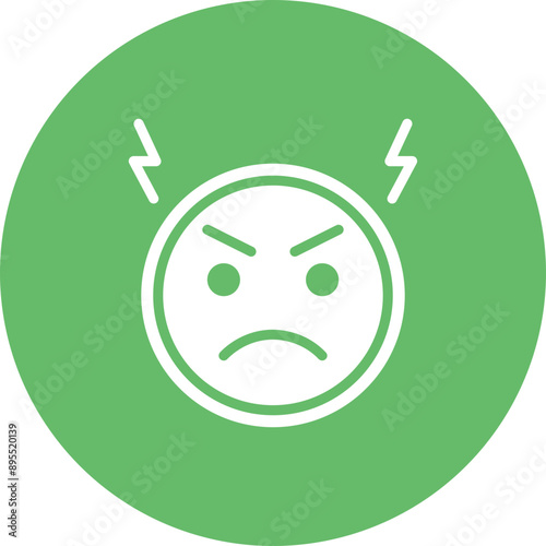 Irritability icon vector image. Can be used for Burnout.