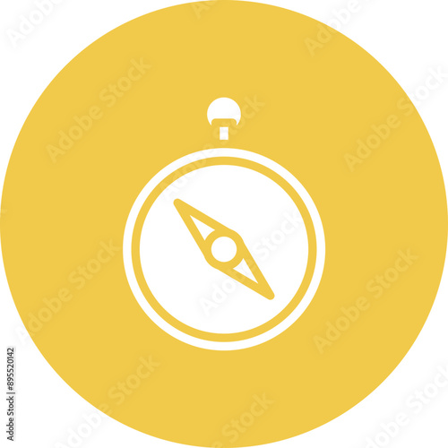Lost Compass icon vector image. Can be used for Burnout.