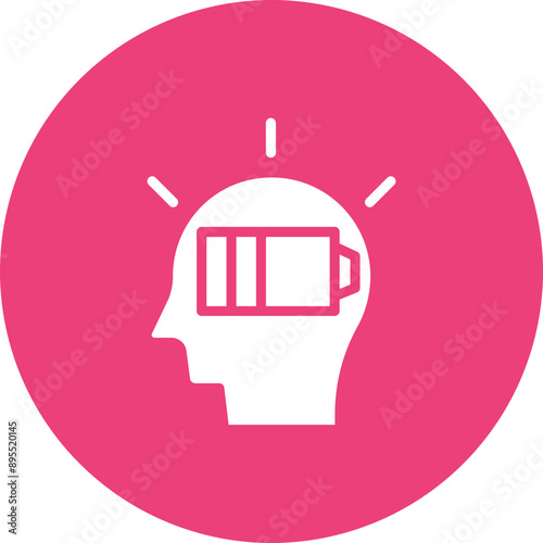 Mental Drain icon vector image. Can be used for Burnout.