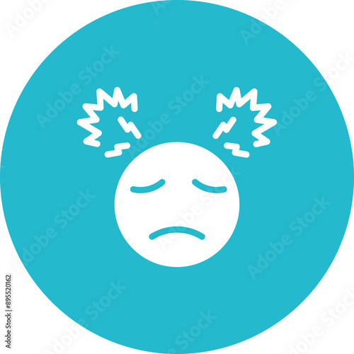 Overwhelmed icon vector image. Can be used for Burnout.