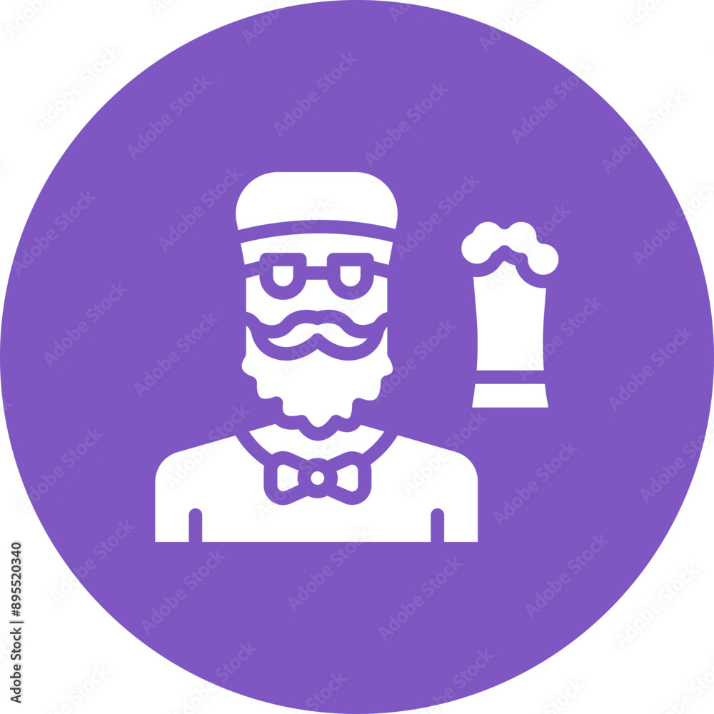 Craft Beer Enthusiast icon vector image. Can be used for Urban Tribes. Craft Beer Enthusiast icon vector image. Can be used for Urban Tribes.