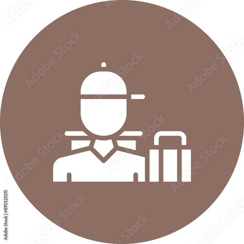 Avid Traveler icon vector image. Can be used for Urban Tribes.
