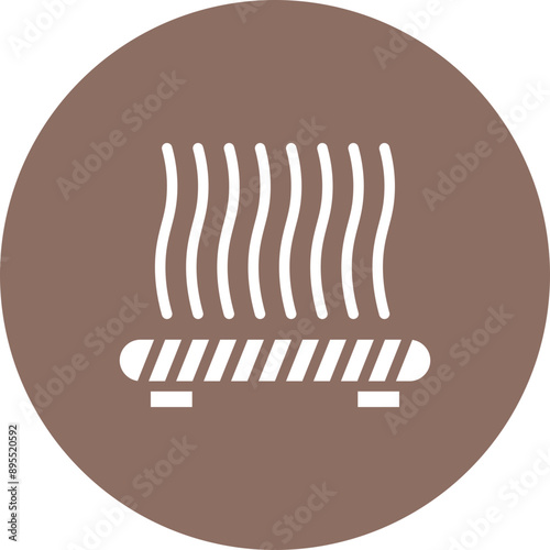 Bed Adhesion icon vector image. Can be used for 3d Printing.