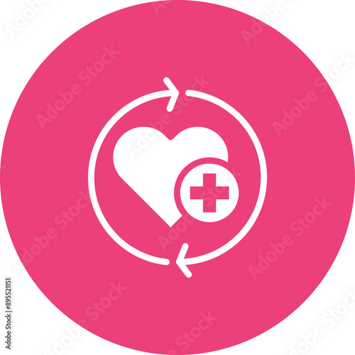 Healing icon vector image. Can be used for Plastic and Cosmetic Surgery.