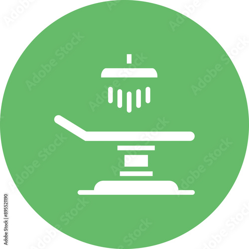 Operating Table icon vector image. Can be used for Plastic and Cosmetic Surgery.