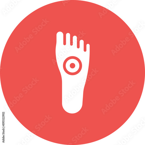 Foot Pain icon vector image. Can be used for Body Ache.