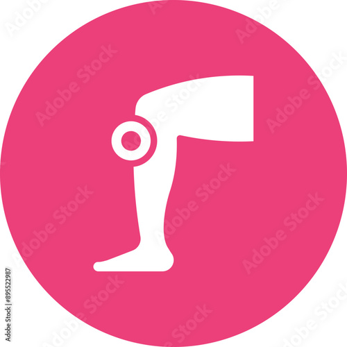 Leg Pain icon vector image. Can be used for Body Ache.