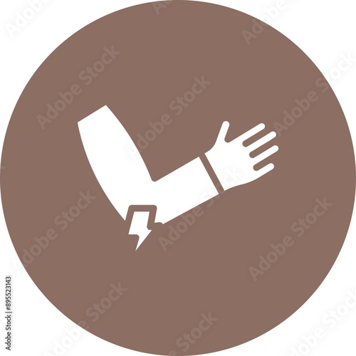 Tennis Elbow icon vector image. Can be used for Body Ache.