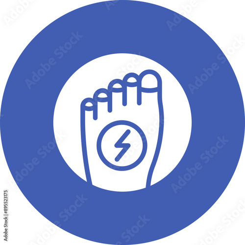 Toe Pain icon vector image. Can be used for Body Ache.