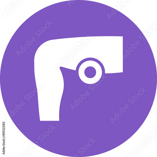 Thigh Pain icon vector image. Can be used for Body Ache.