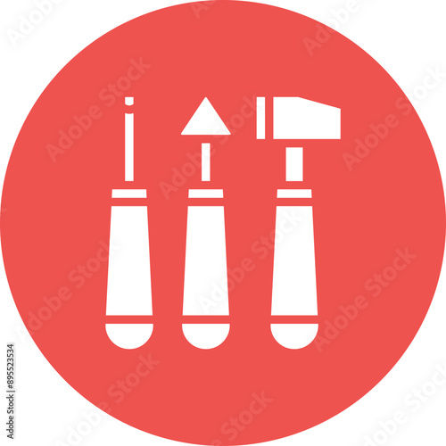 Sculpting Tools icon vector image. Can be used for Crafting.