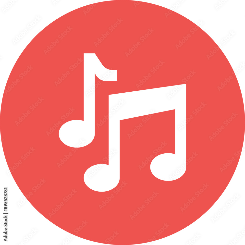 Music Notes icon vector image. Can be used for Rock and Roll. Music Notes icon vector image. Can be used for Rock and Roll.