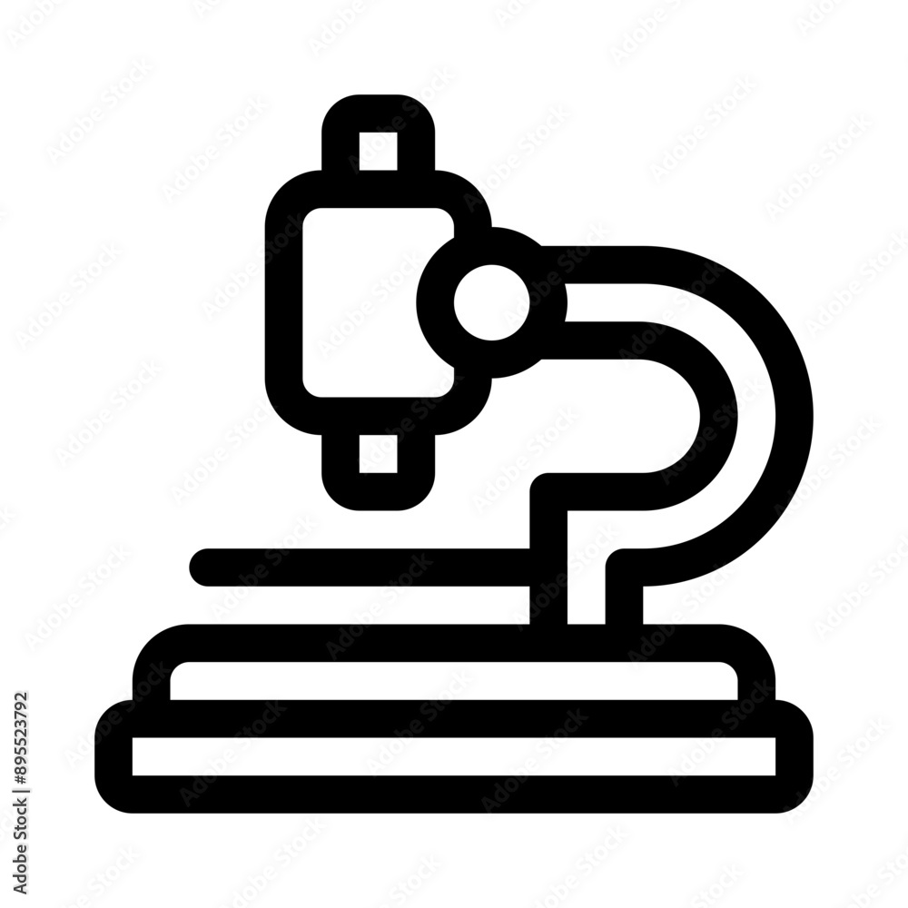 Microscope line icon Microscope line icon