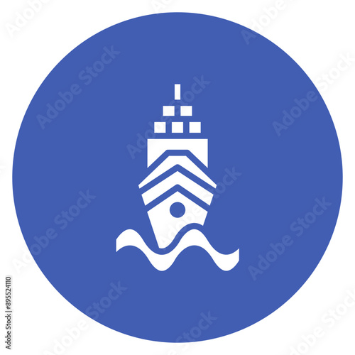 Cruise Ship icon vector image. Can be used for Cruiser.