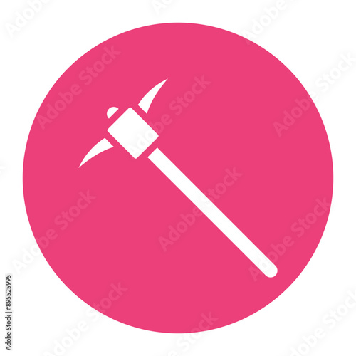 Pickaxe icon vector image. Can be used for Mining And Crafting.