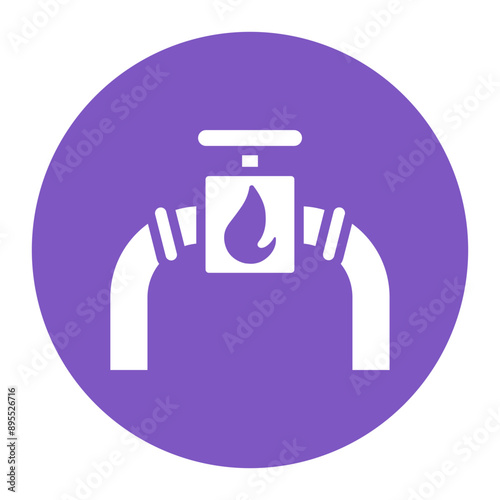 Natural Gas icon vector image. Can be used for Oil And Gas.