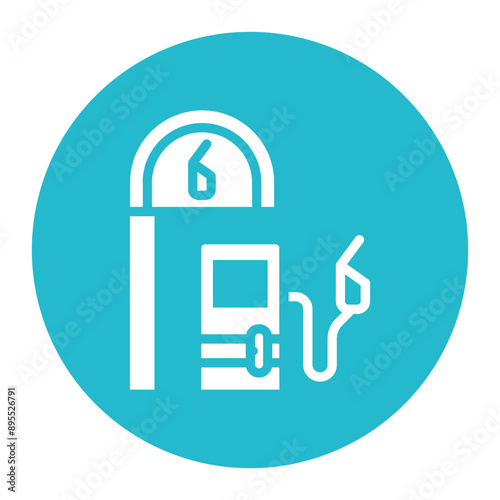 Petrol Station icon vector image. Can be used for Oil And Gas.
