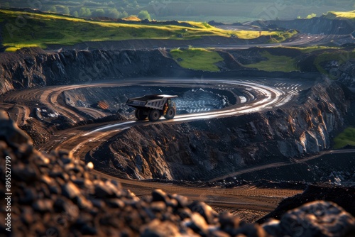Drilling deep tunnels for open-pit mining involves extensive and meticulous techniques to access and extract mineral deposits from beneath the surface.