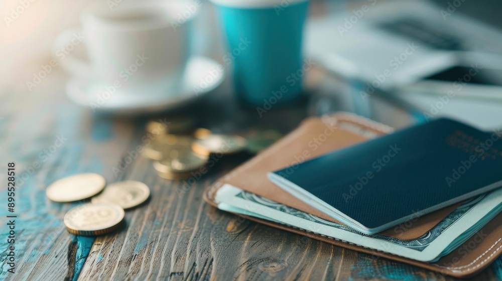 Fake passport on a table with a real one, Identity Theft, travel fraud and documentation forgery Fake passport on a table with a real one, Identity Theft, travel fraud and documentation forgery
