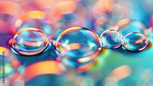 Abstract Colorful Bubbles.