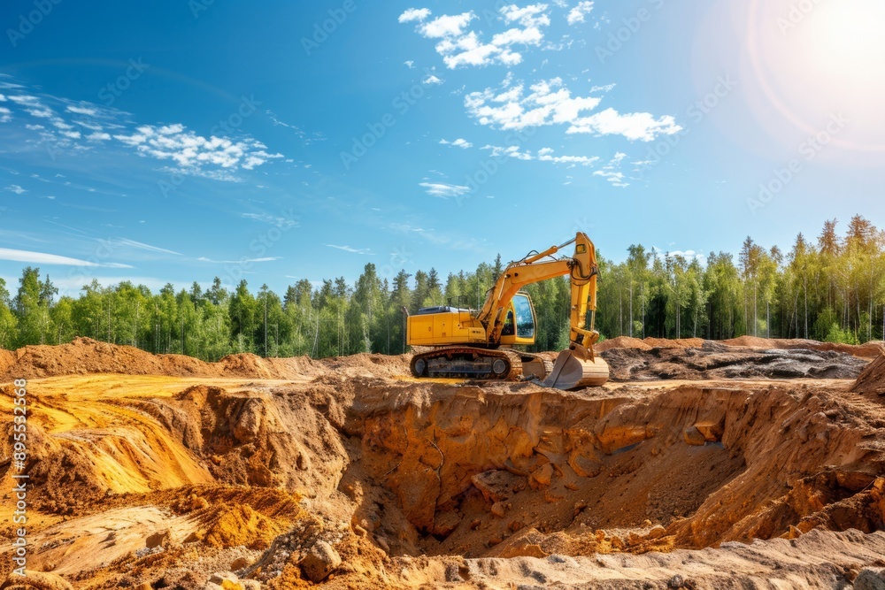 Obraz premium Drilling natural deposits with precision is essential for effective extraction.