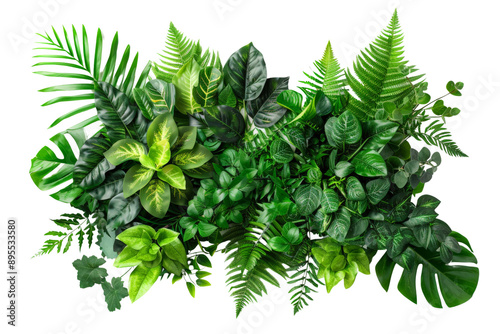 Lush Green Tropical Foliage Arrangement
