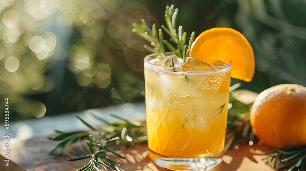 An refreshing spring drink with an undertone of rosemary and orange An refreshing spring drink with an undertone of rosemary and orange