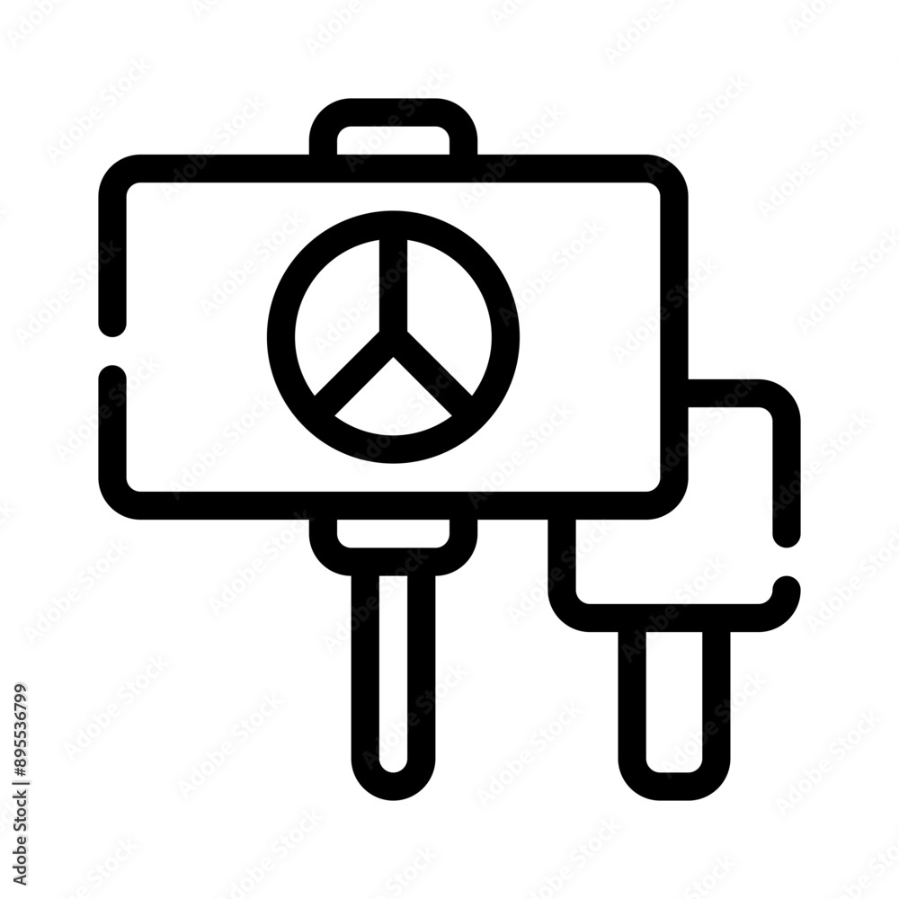 protest line icon protest line icon