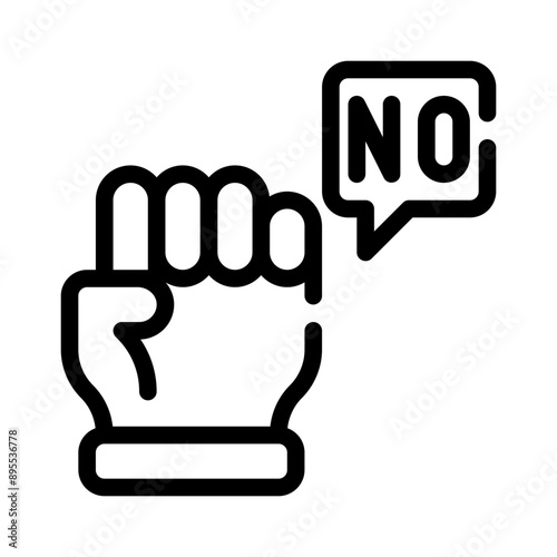 protest line icon