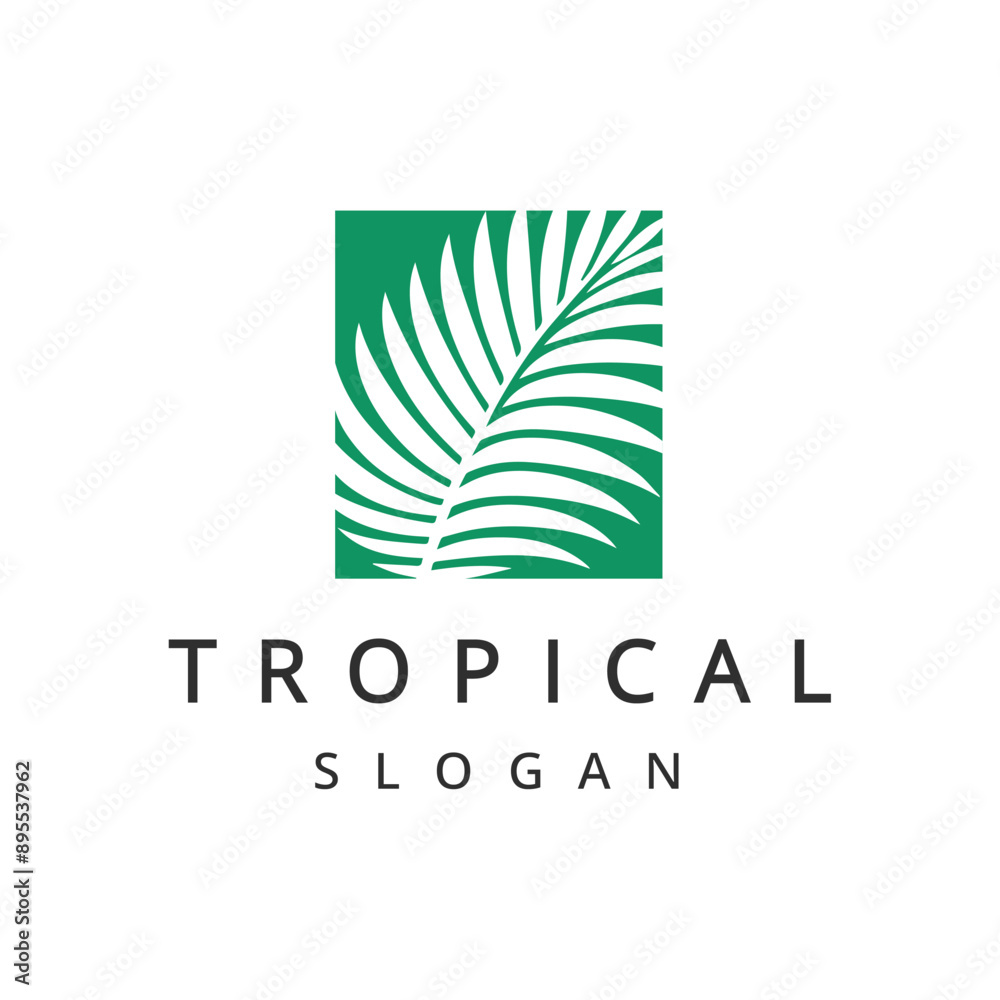 Tropical logo. Resort and Spa emblem, Tropical cosmetics, Beauty, Palm leaves Logo Tropical logo. Resort and Spa emblem, Tropical cosmetics, Beauty, Palm leaves Logo