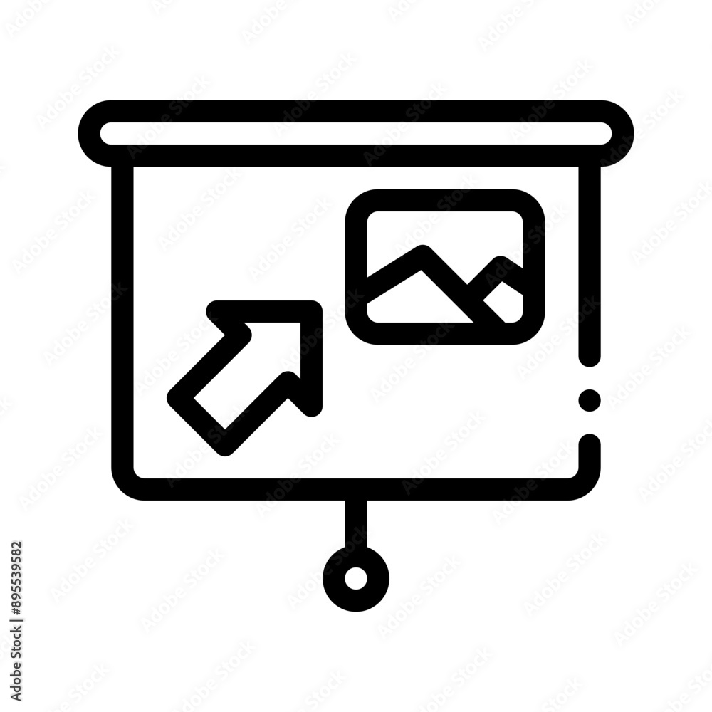 clicker line icon clicker line icon