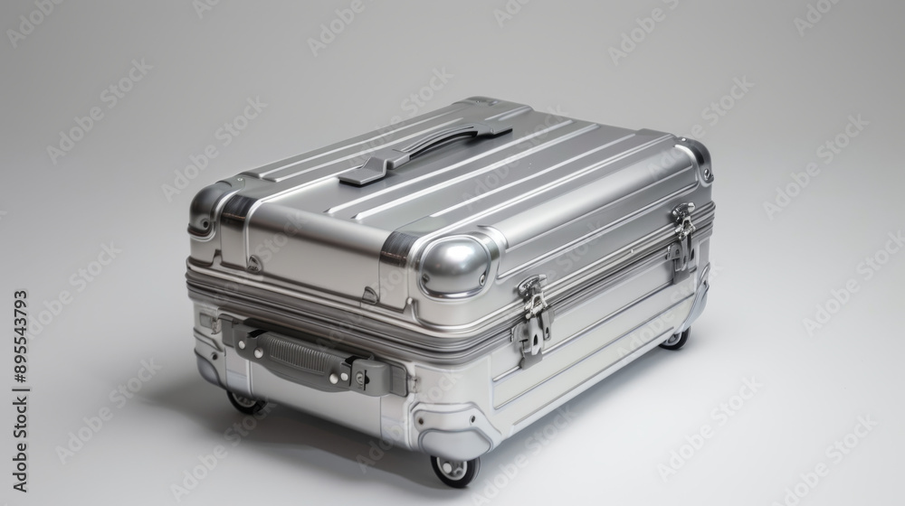 Small, carry-on sized suitcase made of aluminum Small, carry-on sized suitcase made of aluminum