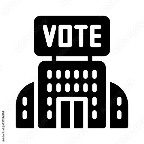 polling glyph icon