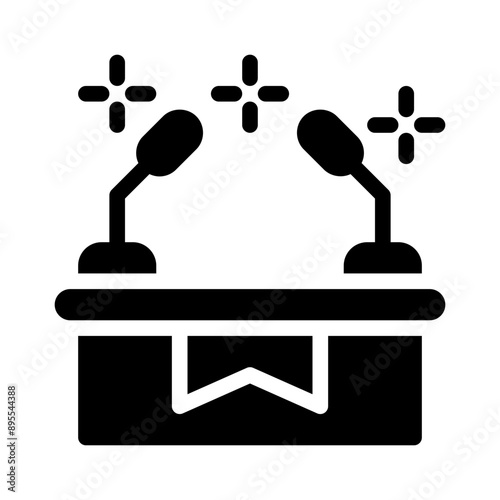 press glyph icon