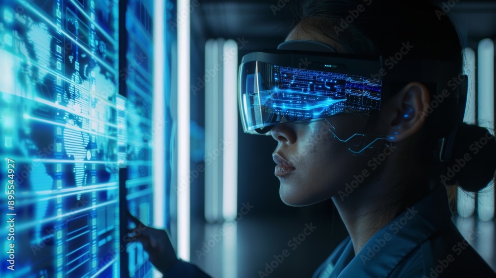 Futuristic Vision: Navigating Digital Data Through Advanced Interface Technology Futuristic Vision: Navigating Digital Data Through Advanced Interface Technology