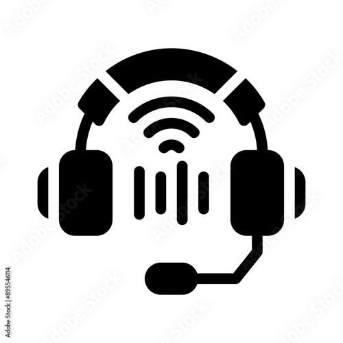 listening glyph icon