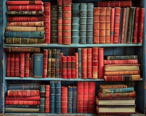 A shelf full of educational books and resources symbolizing the knowledge and dedication of teachers