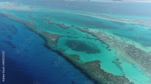 Aerial shot for The Coral Reef of the Red Sea of Egypt shot on RAW 4K photo