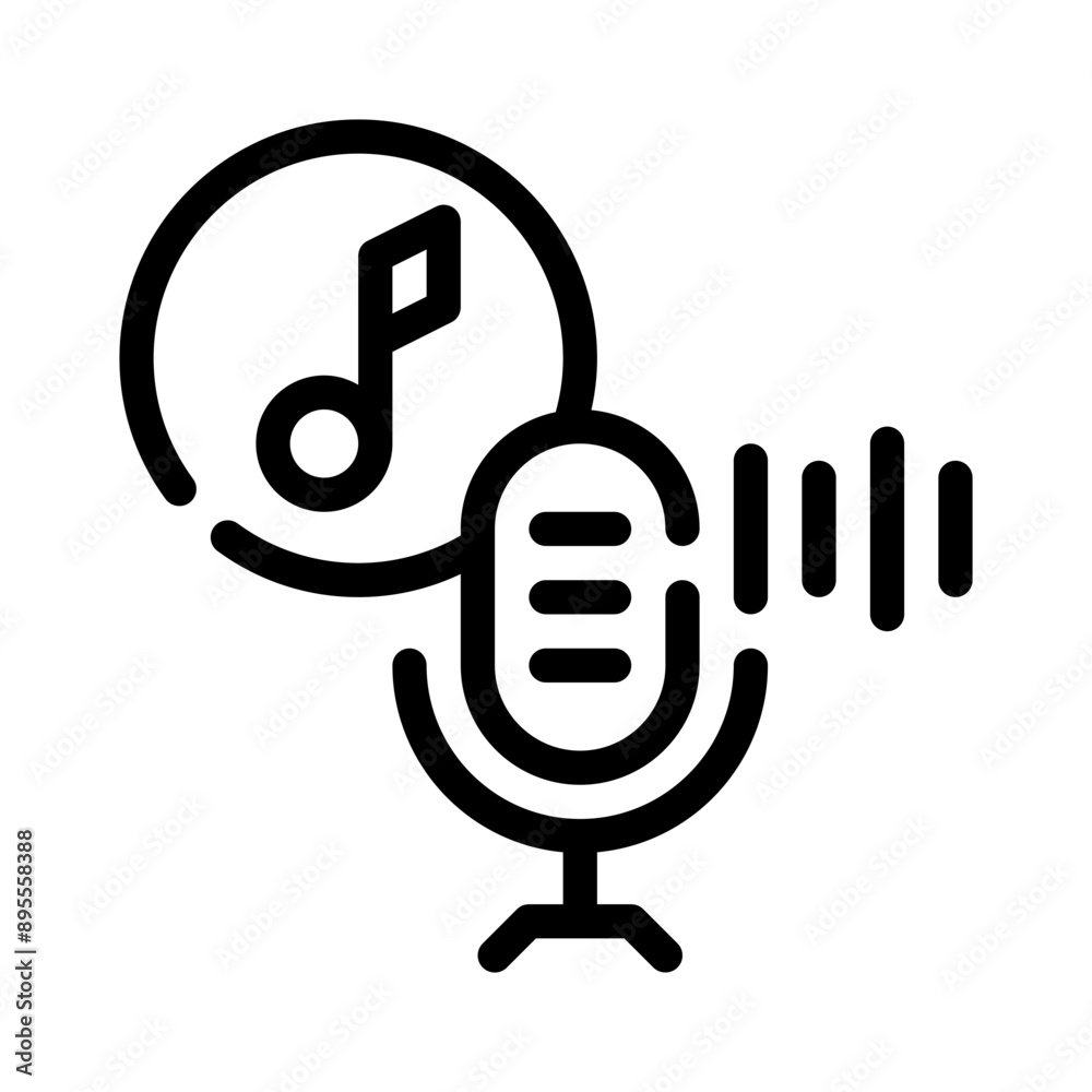 microphone line icon microphone line icon