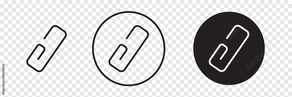 Paperclip Vector Symbol. Paper Clip Attachement Icon Illustration. EPS 10. Paperclip Vector Symbol. Paper Clip Attachement Icon Illustration. EPS 10.