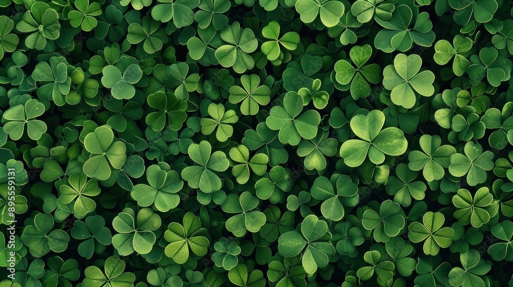 Close-up of Green Clover Leaves Close-up of Green Clover Leaves