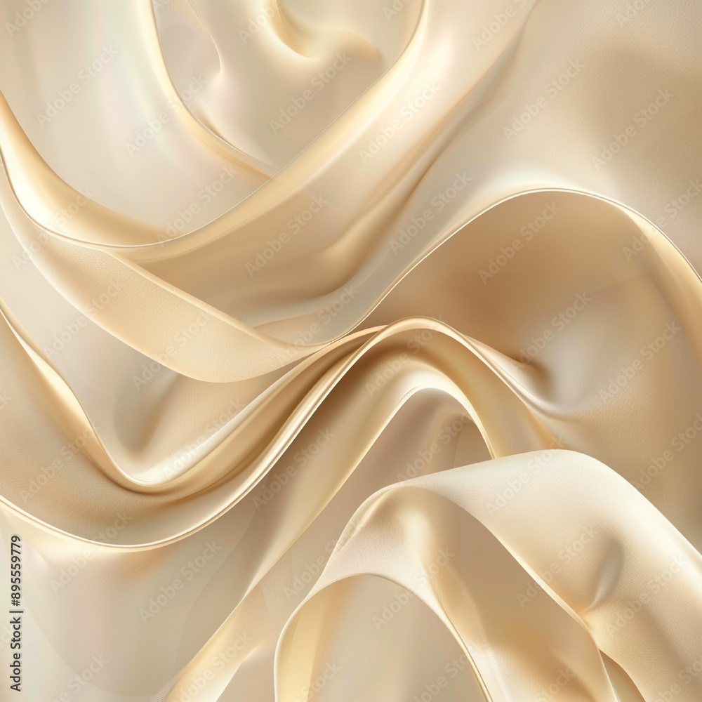 Obraz premium Abstract gold background with soft waves and light lines for an elegant design