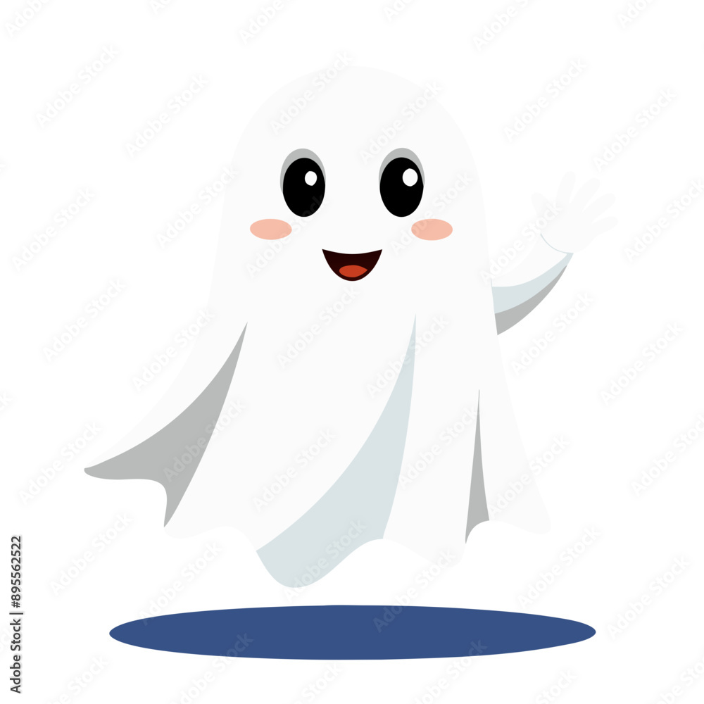 Friendly Floating Ghost. Perfect for: Halloween, spooky decorations, ghost-themed events Friendly Floating Ghost. Perfect for: Halloween, spooky decorations, ghost-themed events