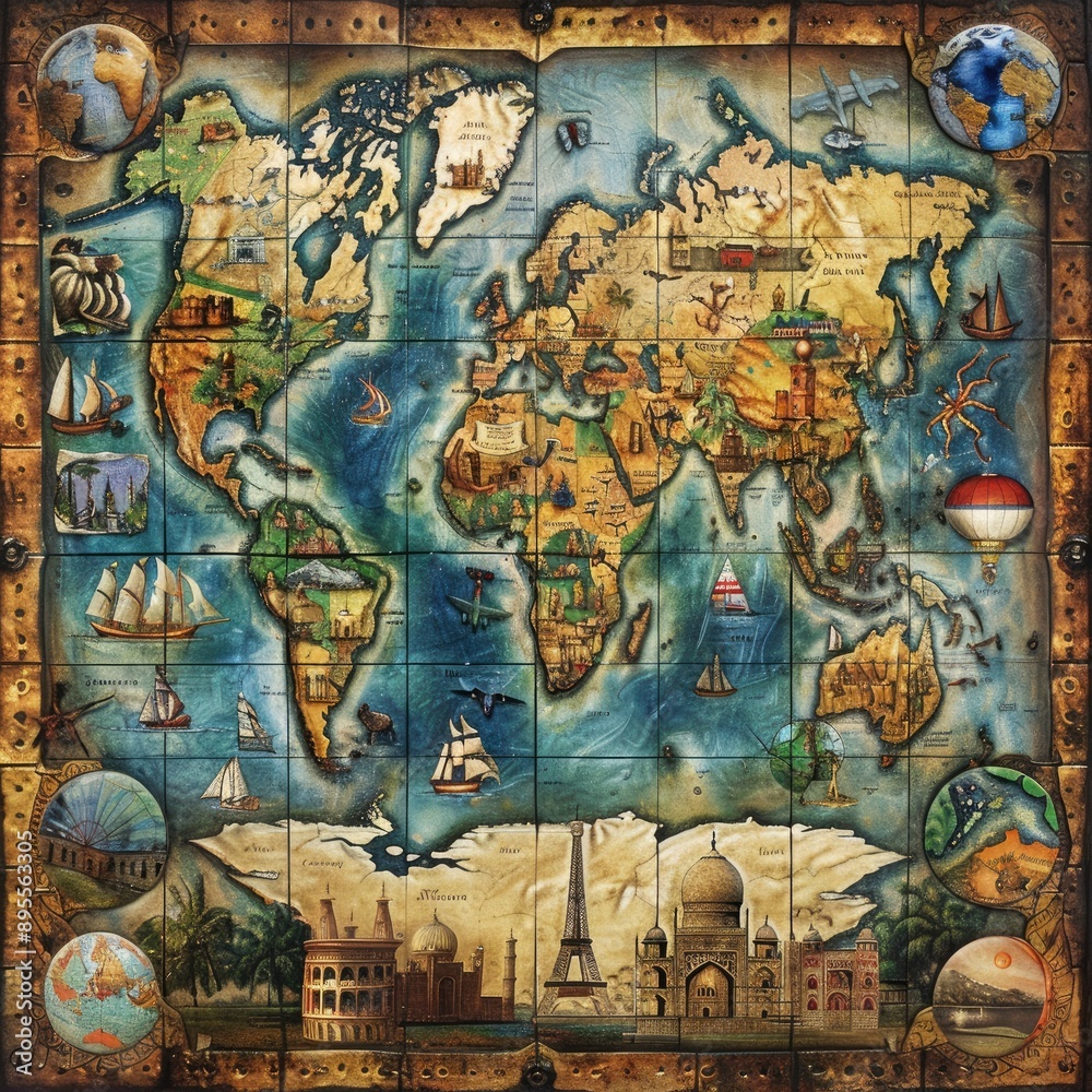 Fototapeta premium Languages and Cultures Around the World Job