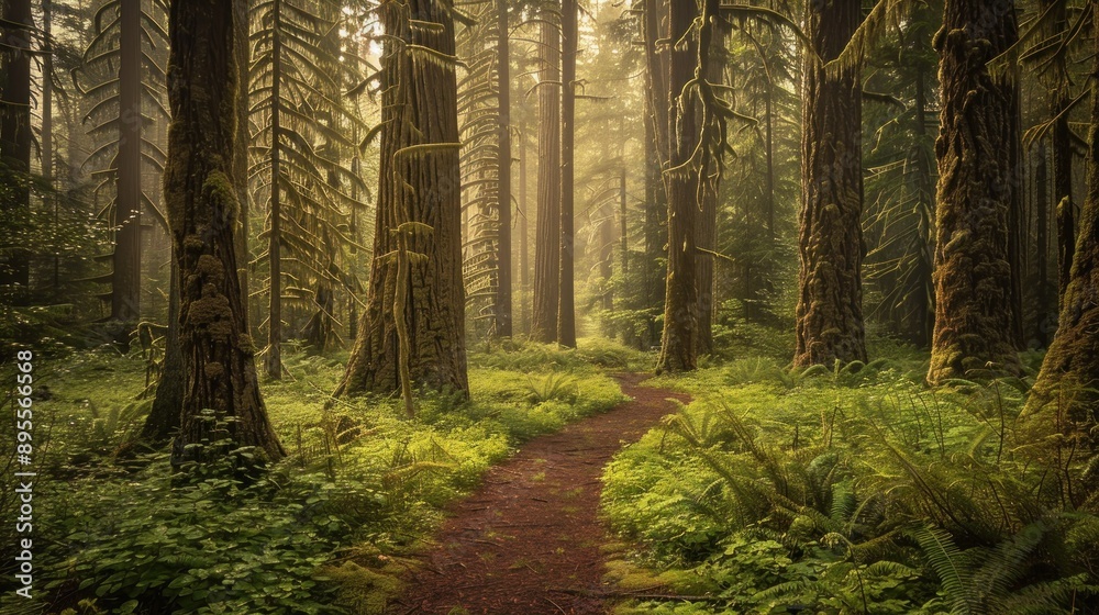 Fototapeta premium Path Through the Enchanted Forest